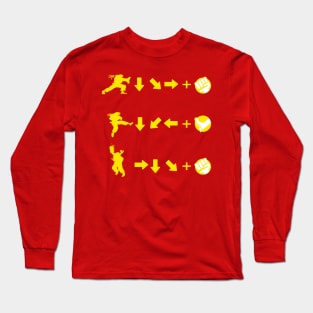 Street Fighter Moves - Ken Masters Long Sleeve T-Shirt